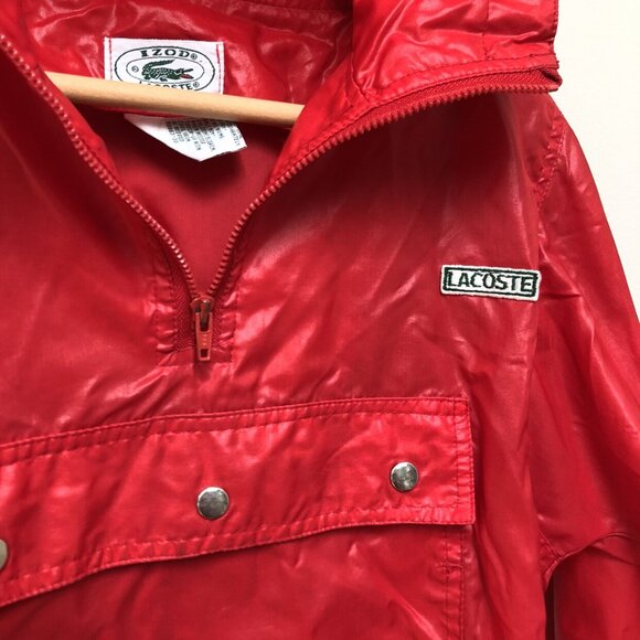 Vintage Lacoste Izod Red Windbreaker - Picture 2 of 11